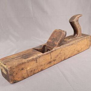 WOODEN BLOCK PLAIN~17" ANTIQUE CARPENTERS HEAVY